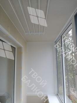 Отделка балкона под ключ с холодным остеклением и выносом остекления